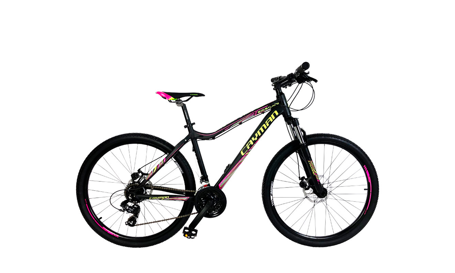 Фотография Велосипед 27,5" Cayman Evo 5.1 Lady (2019) 2019 Черно-розовый